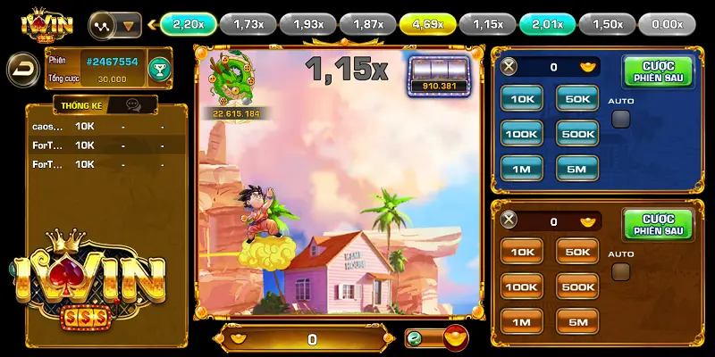 Giới Thiệu Cách Chơi Slot Songoku Tại iwin Đơn Giản 2 Tìm hiểu về Slot songoku tại iwin