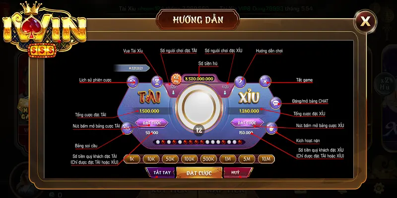 Cách Chơi Tài Xỉu Tại Iwin Đơn Giản Cho Người Mới 2 Luật chơi Tài xỉu